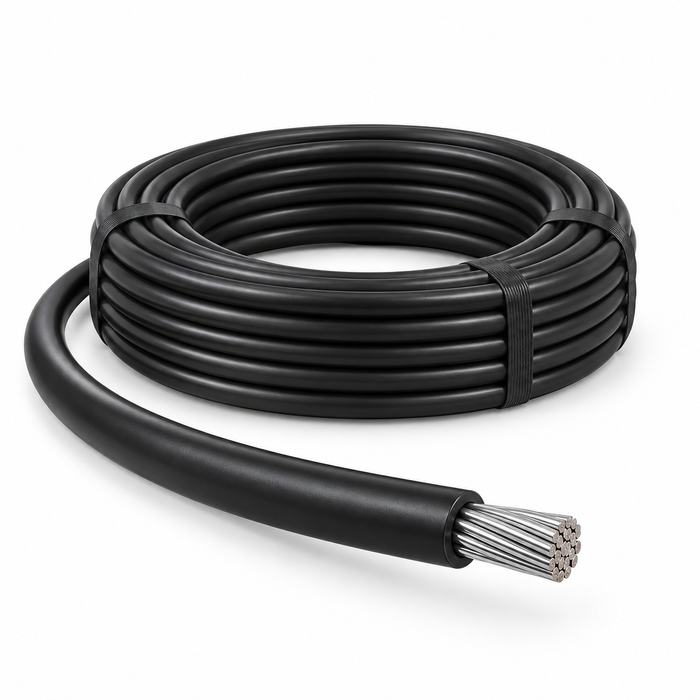 Cable Solar Negro 1x4 mm² 1500V DC – Rollo 1000 m