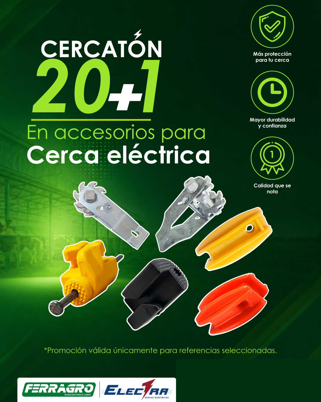 Cercatón 20+1 en accesorios