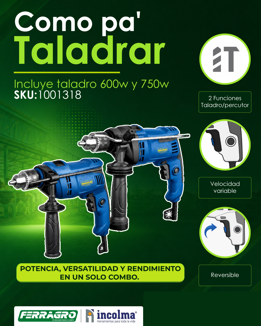 Combo taladro Magnum
