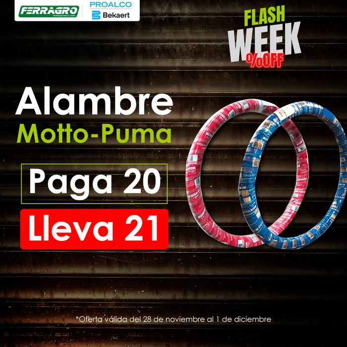 Alambre 1070 C-15 Motto Next G 21.5Kilos