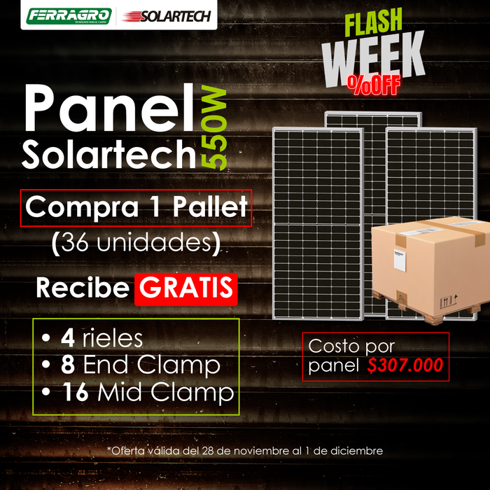 PANEL SOLAR SOLARTECH 550W