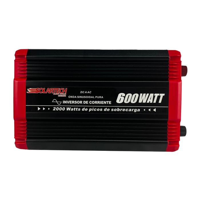 Inversor Onda Pura 600W 12V Solartech