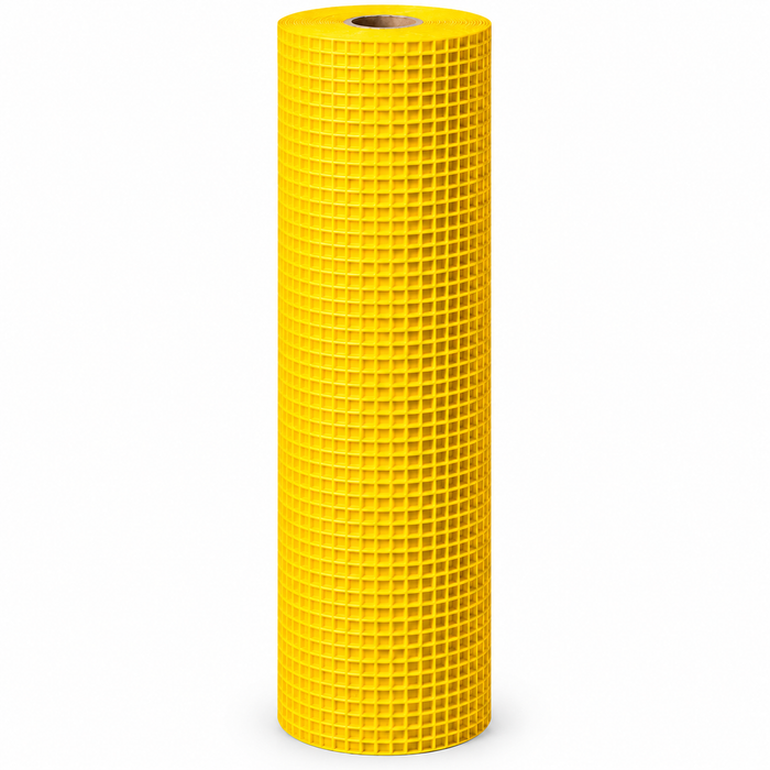 Malla Plástica Cuadrada Fort 15 x 15 mm Amarilla 1 x 30 m