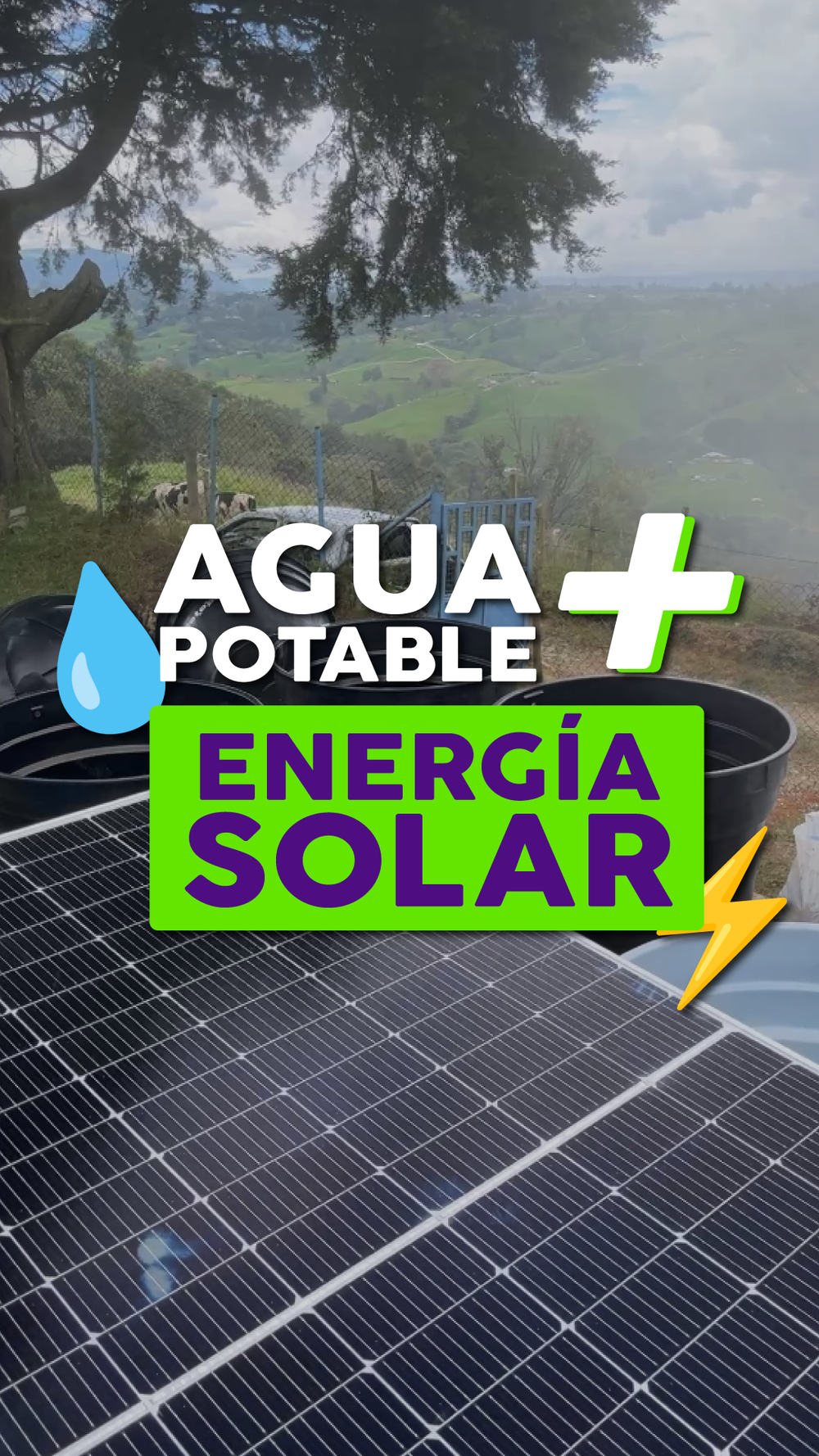 Planta potabilizadora de agua con energía solar