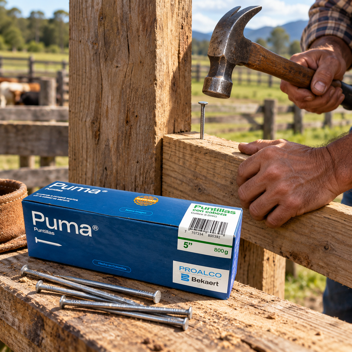Puntilla Puma con Cabeza 5" Calibre 5 BWG x 20 kg