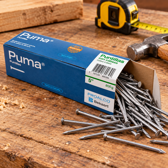 Puntilla Puma con Cabeza 5" Calibre 5 BWG x 20 kg