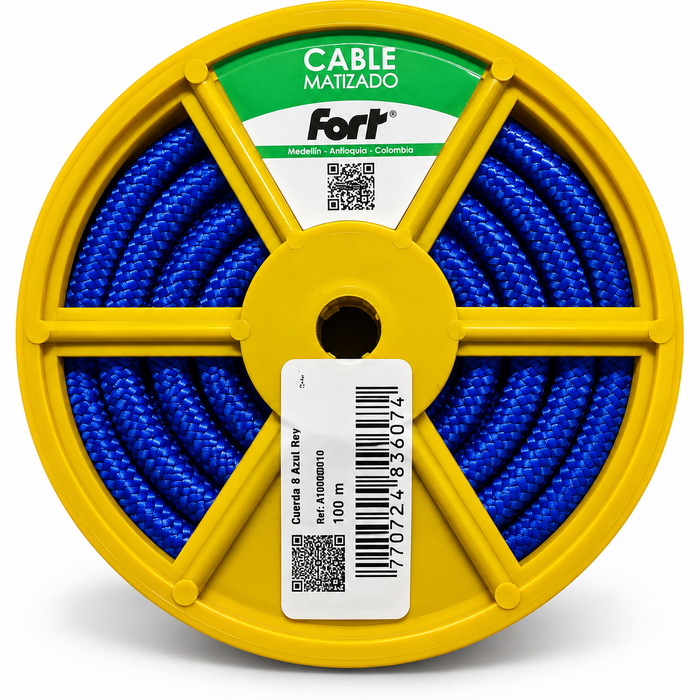 Cuerda Azul Rey Calibre 8 x 100 Metros Fort