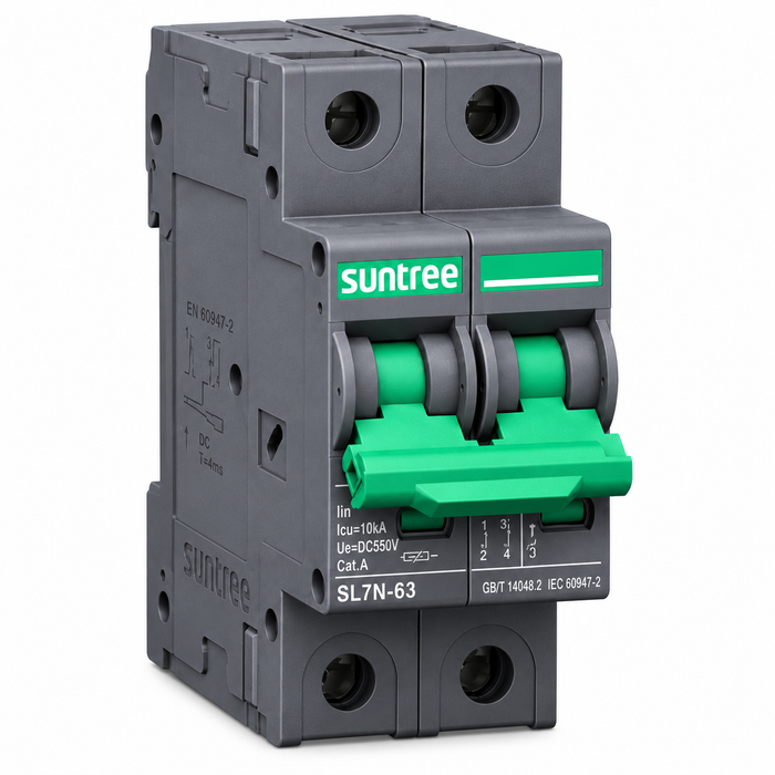 Breaker DC Suntree SL7N-63 2P 40A 800VDC – Fotovoltaico